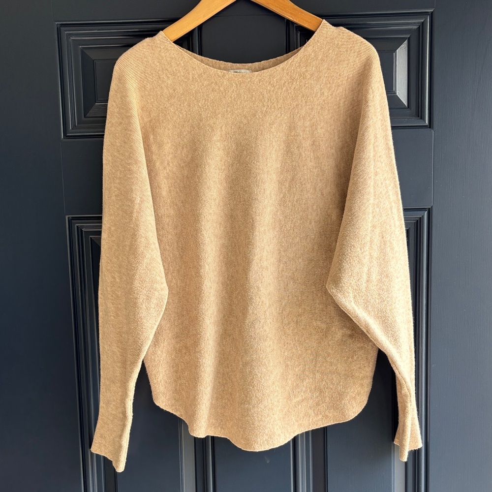 Milano Tan Batwing Sweater